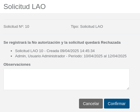 Bandeja Solicitudes - boton